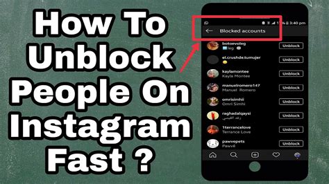 See who you’ve blocked on Instagram and unblock them